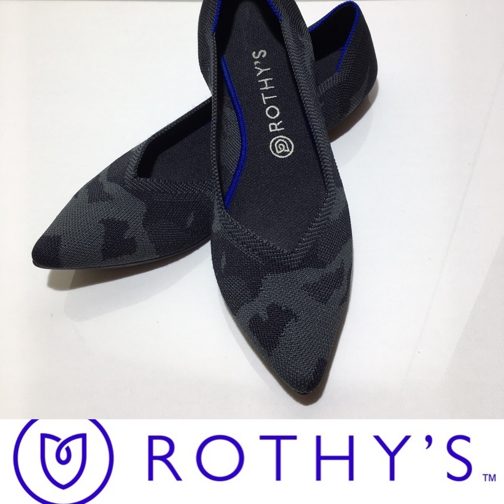 The Point Grey Camo Rothy’s Flats
